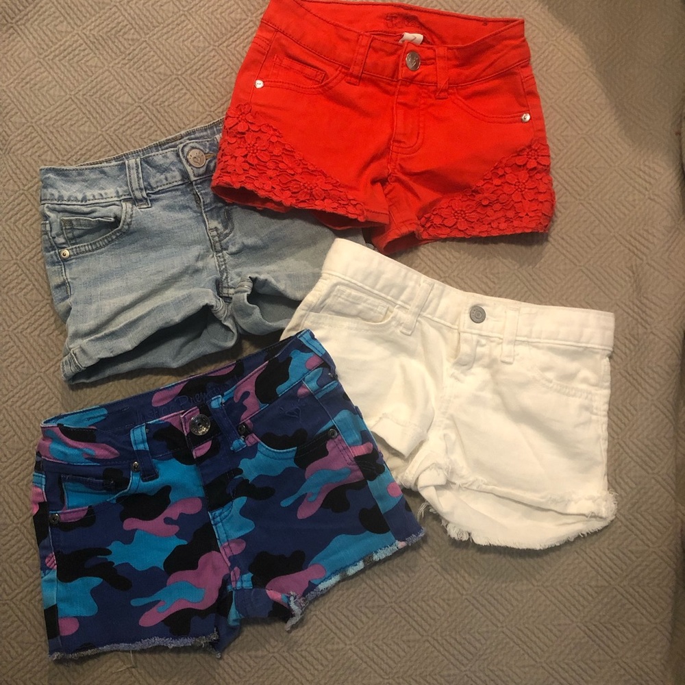 Girls size 7 Justice Old Navy Denim Shorts Bundle